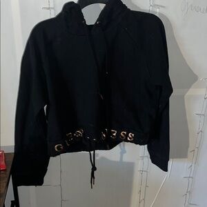 GUESS Black Women's Hoodie Top